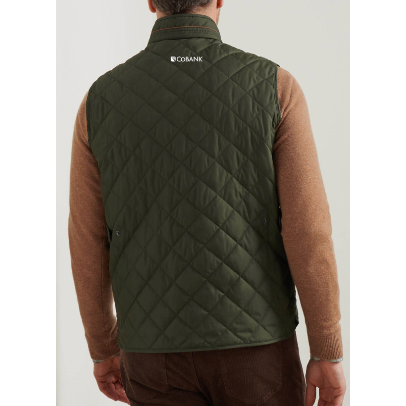 CoBank Embroidered Peter Millar Men's Essex Quilted Vest