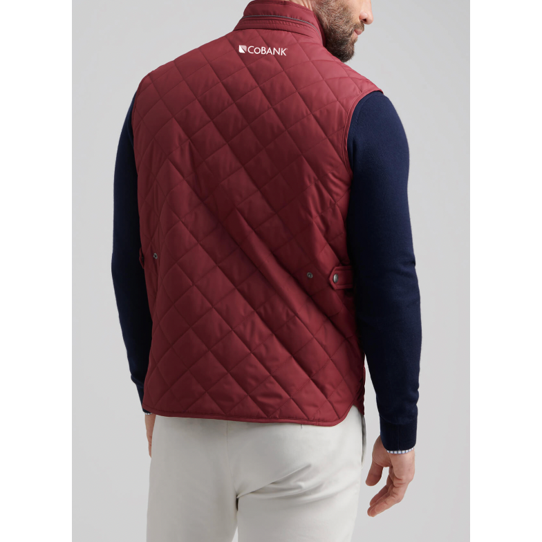 CoBank Embroidered Peter Millar Men's Essex Quilted Vest