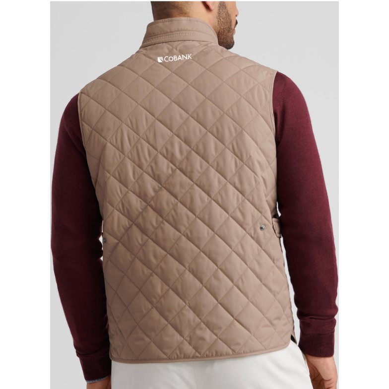 CoBank Embroidered Peter Millar Men's Essex Quilted Vest